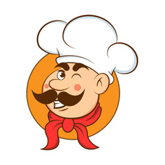 Chef logo template 