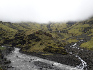 Iceland  Natur und Wasserfälle