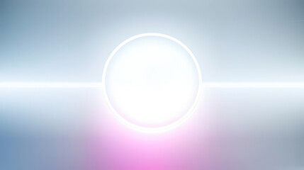 Neon Dreams: A Modern Abstract Art Light Background with Minimal Is Glowing On White Light Backdrop