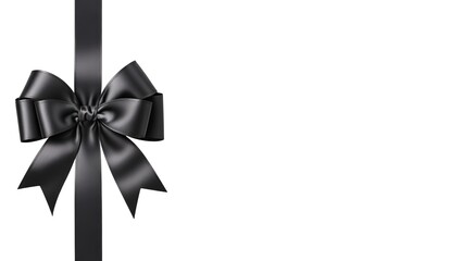 Black Friday sale, gift bow with copy-space, Banner, poster, Sale concept, Generative AI