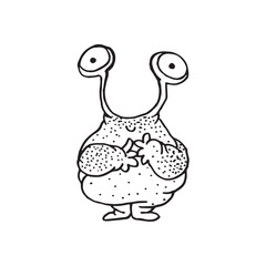 Handdrawn magic creature, Magic animal drawing