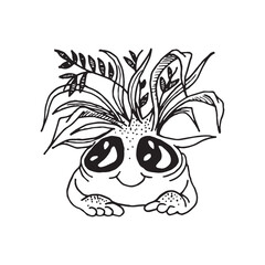 Handdrawn magic creature, Magic animal drawing