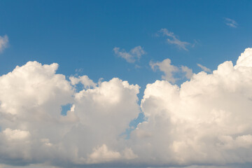 A dramatic sky and clouds on a beautiful clear day.