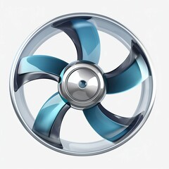 Obraz premium Propeller Isolated on White. Generative ai