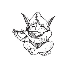 Handdrawn magic creature, Magic animal drawing