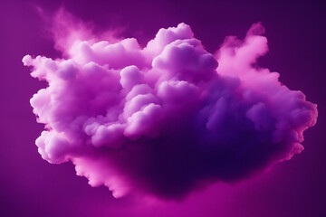 A mystical purple violet cloud. Generative AI