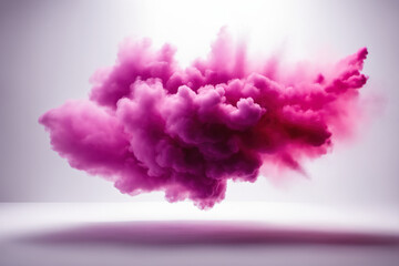 Fototapeta premium The mystical purple smoke cloud. Generative AI