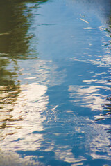 Reflections in Ripples of Blue Lake Water-Border, Background, Backdrop, Wallpaper, Flier, Poster, Advertisement, Social Media Post or Ad, Ad, invitation, club, Publications