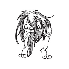 Handdrawn magic creature, Magic animal drawing