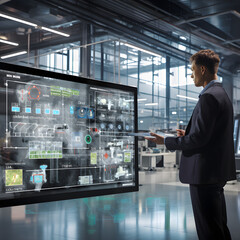Fototapeta premium Cloud-to-edge Analytics