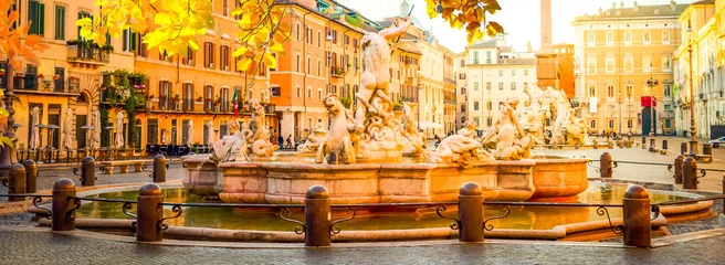 Deurstickers Piazza Navona, Rome, Italy © neirfy