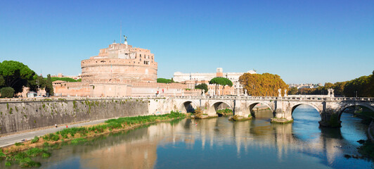 castle st. Angelo, Rome, Italy - obrazy, fototapety, plakaty