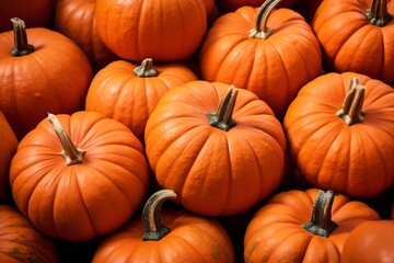 fresh big pumpkins close up frame background wallpaper
