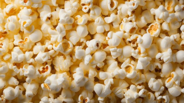 close up popcorn background, 16:9