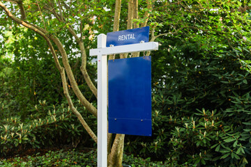 'For Sale,' 'For Rent,' 'For Lease' signs amidst housing market inflation and potential crash