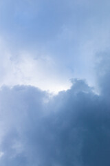A dramatic sky and clouds on a beautiful clear day.