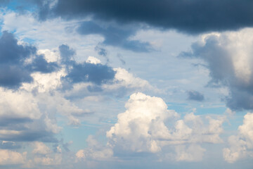 A dramatic sky and clouds on a beautiful clear day.