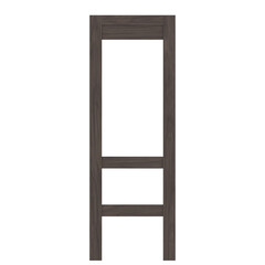3D rendering illustration of a wooden high stool