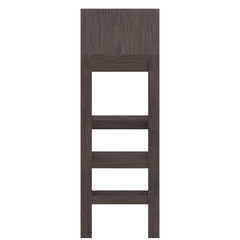 3D rendering illustration of a wooden high stool