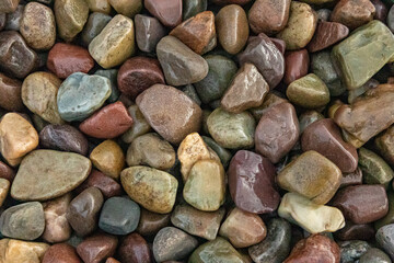 River rock at Jackson Lake, Wyoming in the Grand Teton National Park