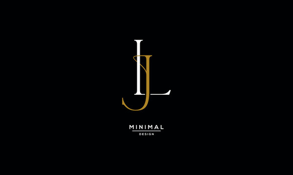 Alphabet Icon Logo Letter JL or LJ
