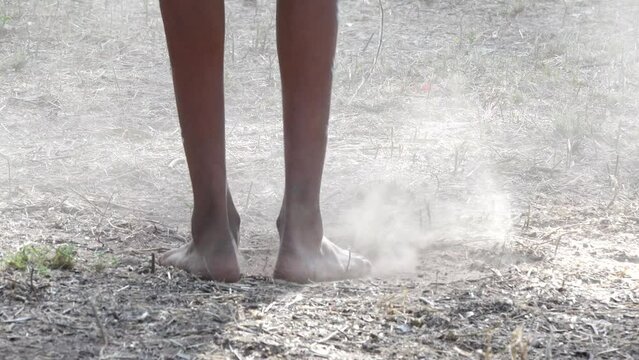 Aboriginal people Ceremonial dancing in Laura Quinkan Dance Festival Cape York Queensland, Australia