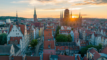 Gdansk in Poland old TOWN © sopthedrone