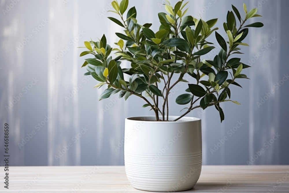 Wall mural plant in a flowerpot