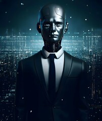 formal suit AI robot
