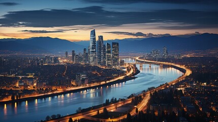 view of the city