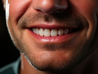 Fototapeta premium perfect beautiful white teeth. generative AI