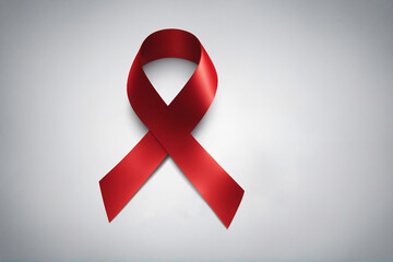 world AIDS day with red ribbon banner wallpaper