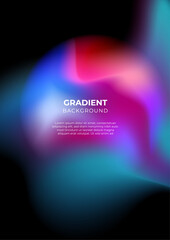 Vector colorful gradient abstract poster design
