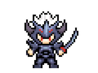 ドット絵　暗黒騎士　竜騎士