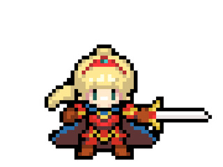 ドット絵　女勇者