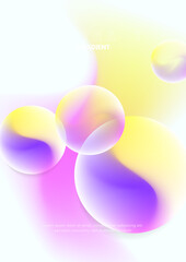 Vector illustration poster colorful abstract poster gradient