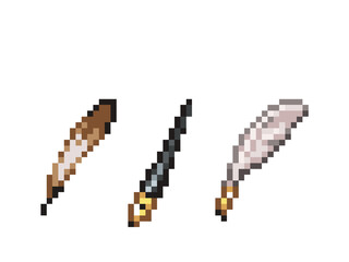Fototapeta premium ドット絵 ページ送りペンセット