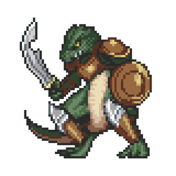 ドット絵　リザードマン