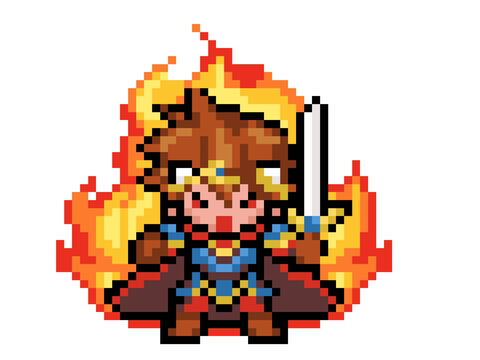 ドット絵勇者　狂戦士