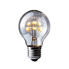 Functioning idea light bulb, unique, no background