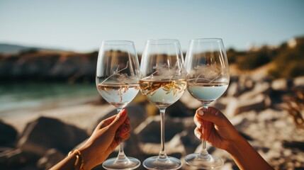 Obraz premium glass of red wine