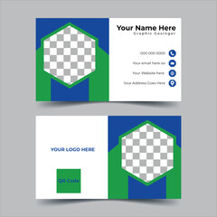  Double-sided creative business card design template, Clean professional business card template visiting card corporate modern and simple