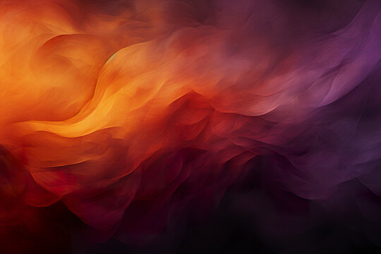 Abstract background in dark orange with brown purple colors. Cherry gold vintage gradient abstract texture for graphic design in Halloween or autumn theme.