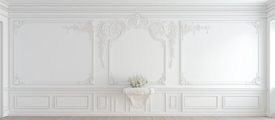 ed classic decoration with white wall
