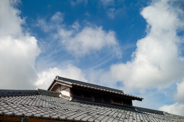Fototapeta premium japanese temple roof