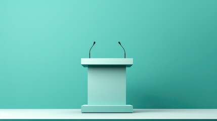 podium background, Colorful Balloon over Tranquil Mountain Lake at Sunrise