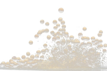 White Pepper seeds fly explosion, white Pepper mix powder float explode, abstract cloud fly. Peppercorn mix powder splash throwing in Air. Black background Isolated selective focus blur