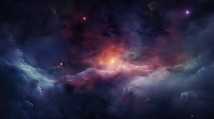 Majestic Celestial Journey: Astral Cosmos, Milky Way, and Nebula Illuminating the Night Sky