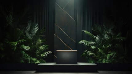 elegant luxury podium background design