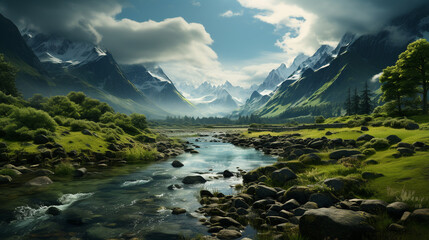 Fototapeta na wymiar Professional photo of a landscape in Norway